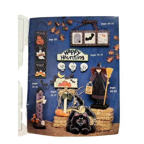 Vintage Crafty Collections Nothing But Fall Combined Artist Book 1997 Wood Paint - Picture 7 of 7